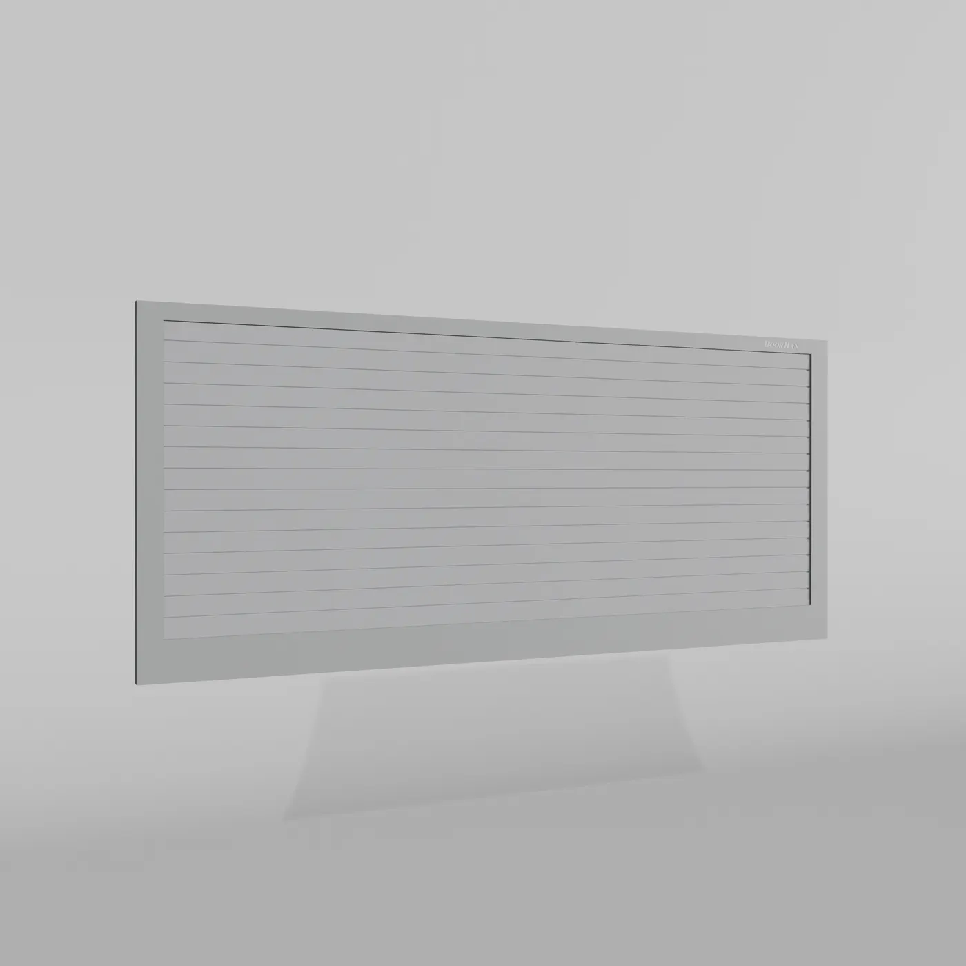 Откатные ворота DoorHan 2300х1200 цвета RAL 7004 (серый) с дизайном «доска» с автоматикой